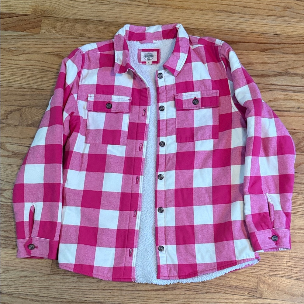 Kids Flannel Pink Checkered Shirt